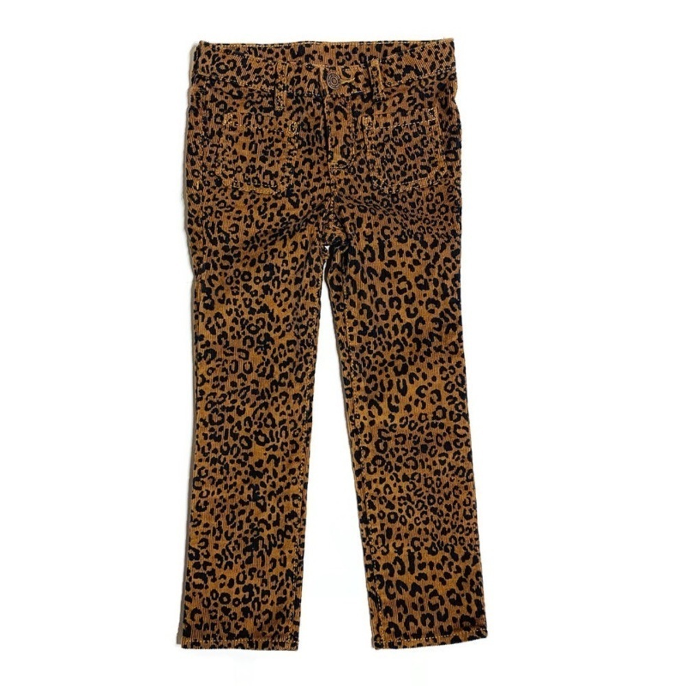 Gap‎ girls 4Y corduroy animal print jeggings
